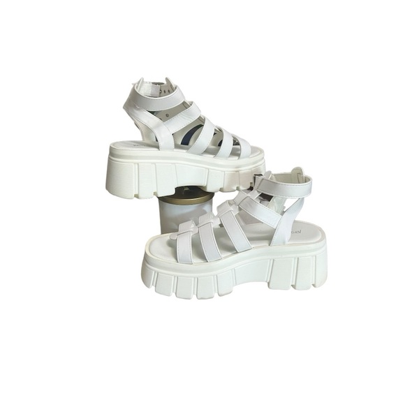 Nasty Gal block heel platform sandals sz 39/8-8.5US NWOT - Picture 3 of 9